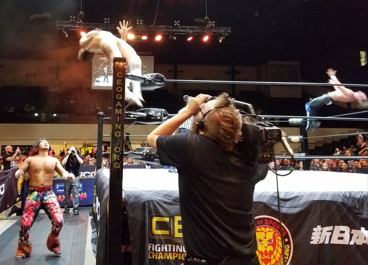 WerewolfMike's tweet image. Pics from the amazing #CEOxNJPW show main event.