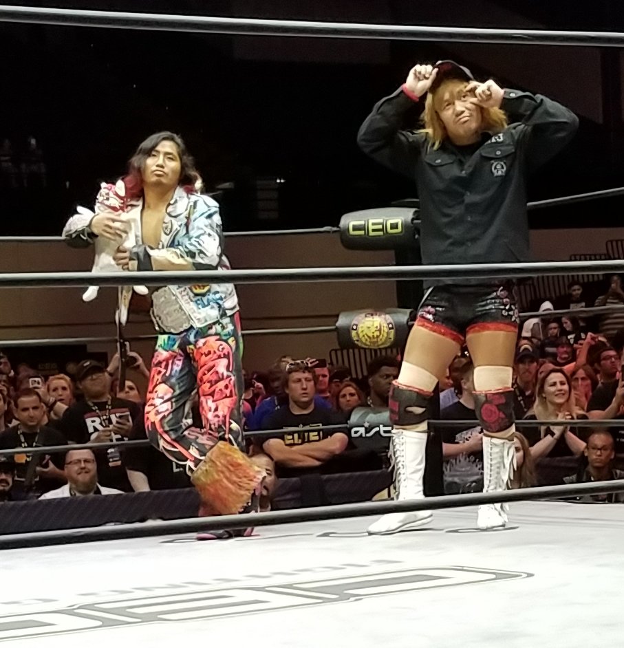 WerewolfMike's tweet image. More #CEOxNJPW main event pics.