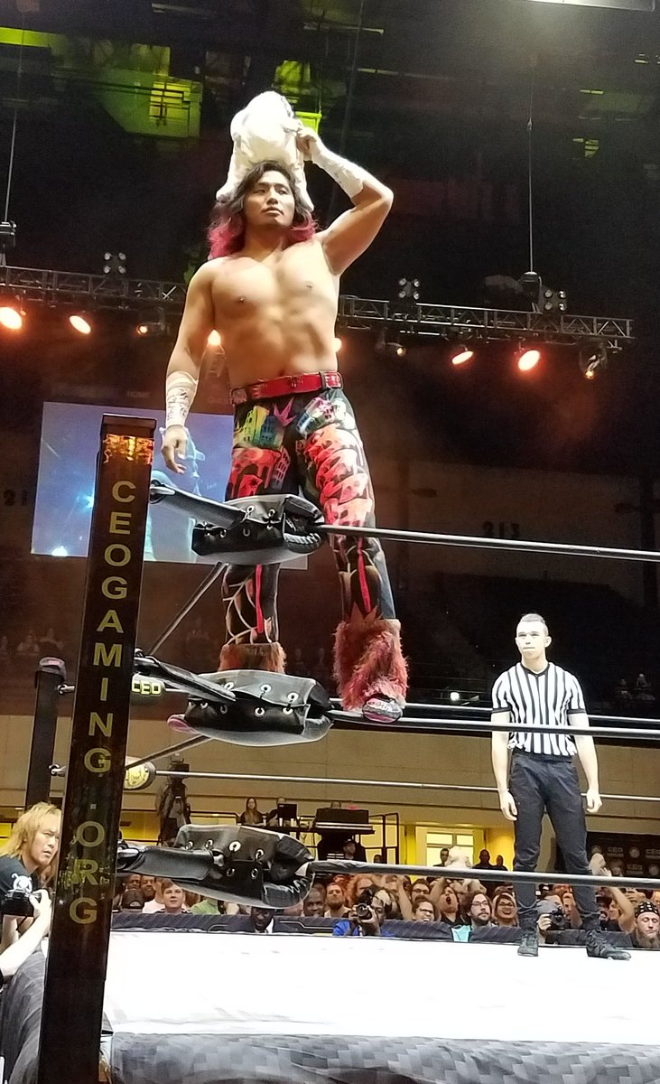 WerewolfMike's tweet image. More #CEOxNJPW main event pics.