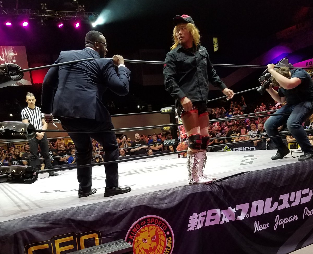WerewolfMike's tweet image. More #CEOxNJPW main event pics.