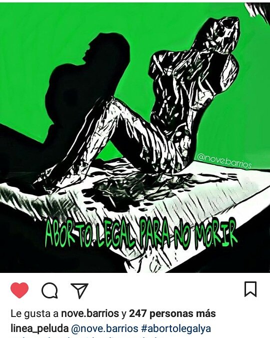 vanezaa90's tweet photo. Mi amiga @NoveBarrios,artista conurbana, hizo este hermoso aporte a la lucha por la conquista de nuestro derecho a decidir en @linea_peluda #AbortoLegalYa #SeraLey @CampaaAbortoLeg #NoeliaBarrios #lineapeluda Megusteen y compartan el arte conciente 💚💚💚💚💚💚💚 https://t.co/XIb6siBdm9
