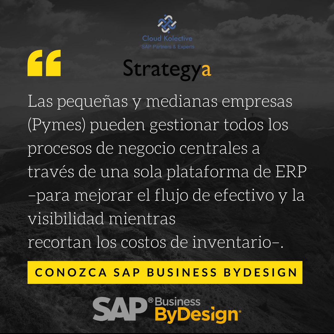 CloudKolective's tweet photo. ¿Ya conoces #SAPBusinessByDesign? 

Acércate con los expertos, acércate a #CloudKolective https://t.co/QXvfxjGDv6