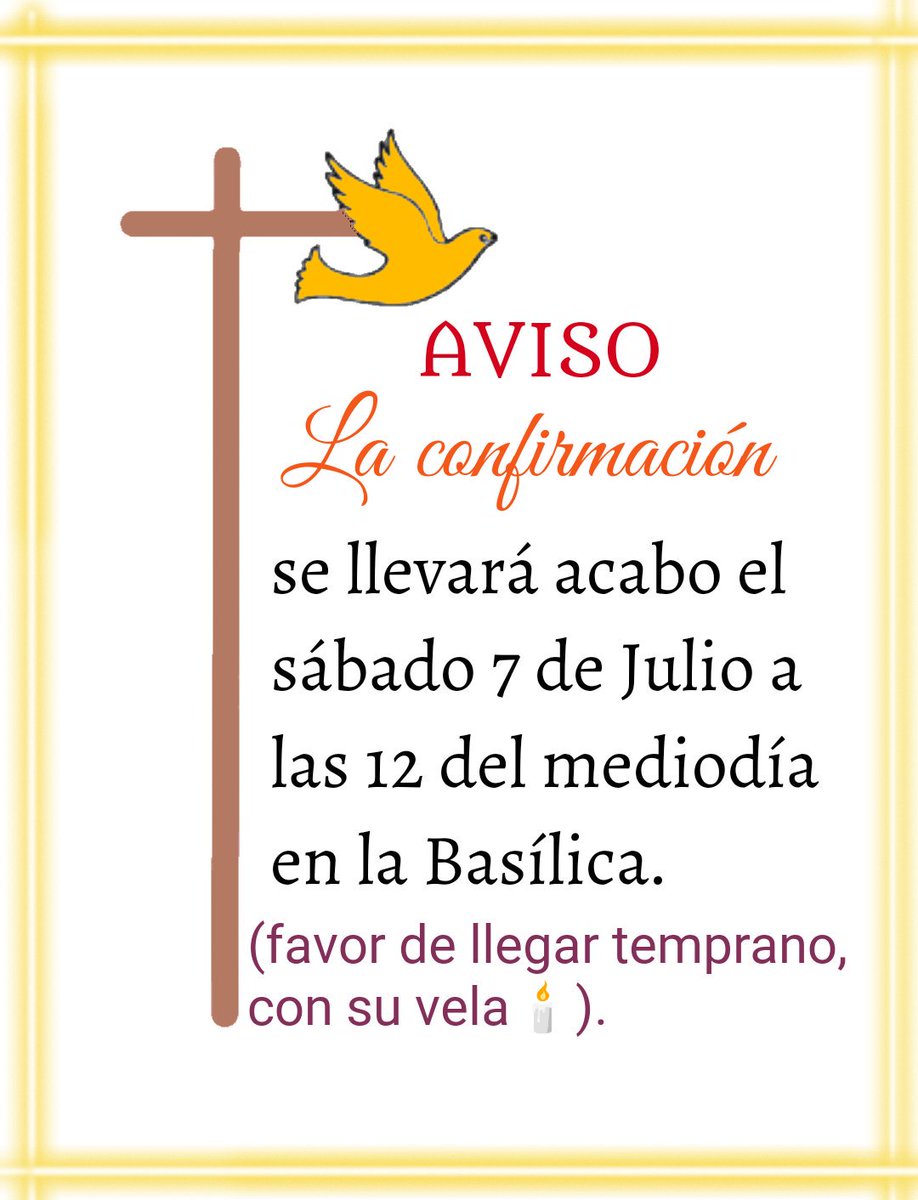 BadelRobleCI's tweet photo. #confirmacion Aviso Importante... https://t.co/elyqrBbfcA