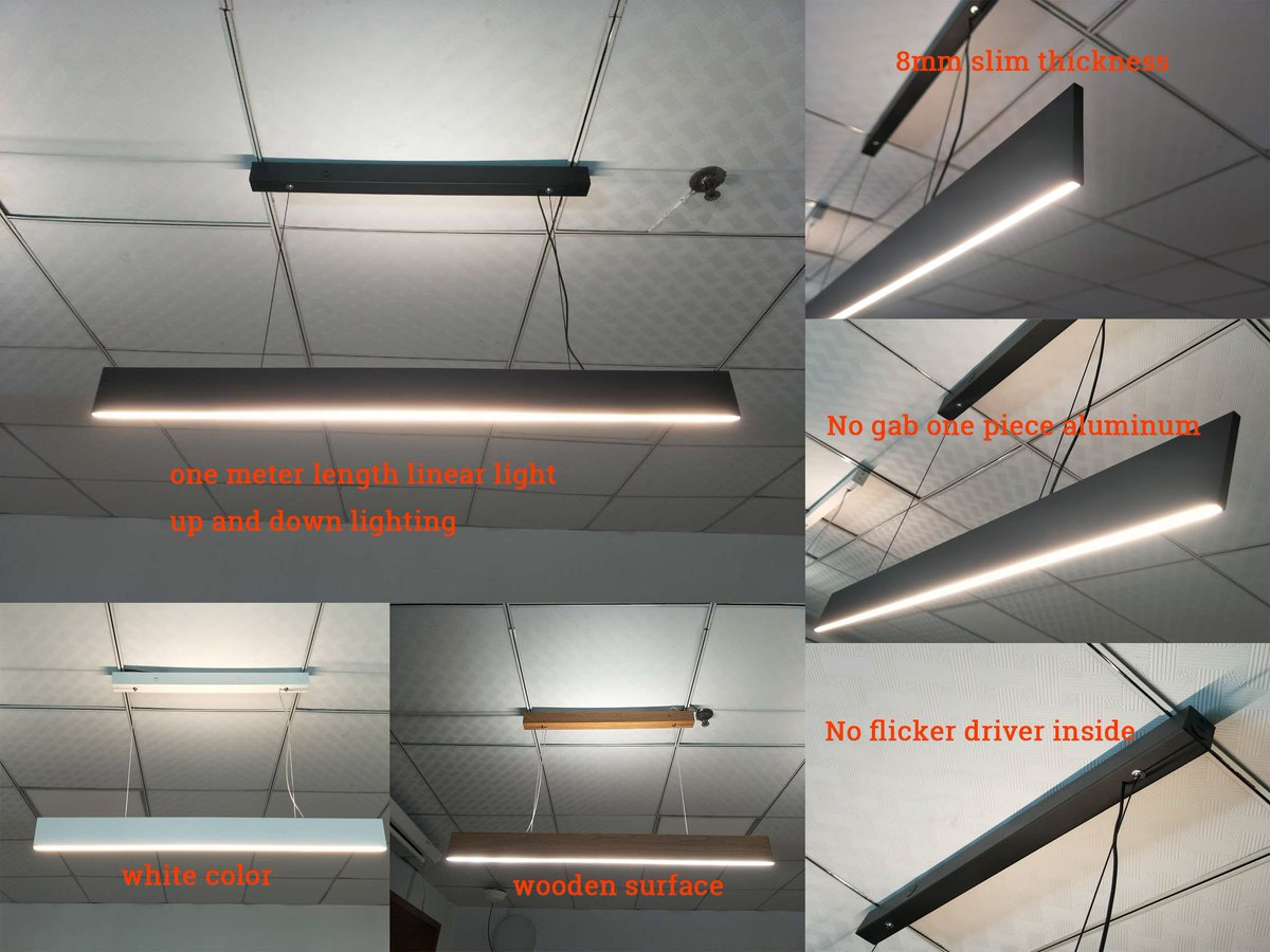 LEDAchilles's tweet image. 8mm ultra slim led linear light, No gab one piece aluminum. Black/White/wooden surface.
Website: hairunlighting.com
#LEDlinearlight #LEDline #LEDlinelight