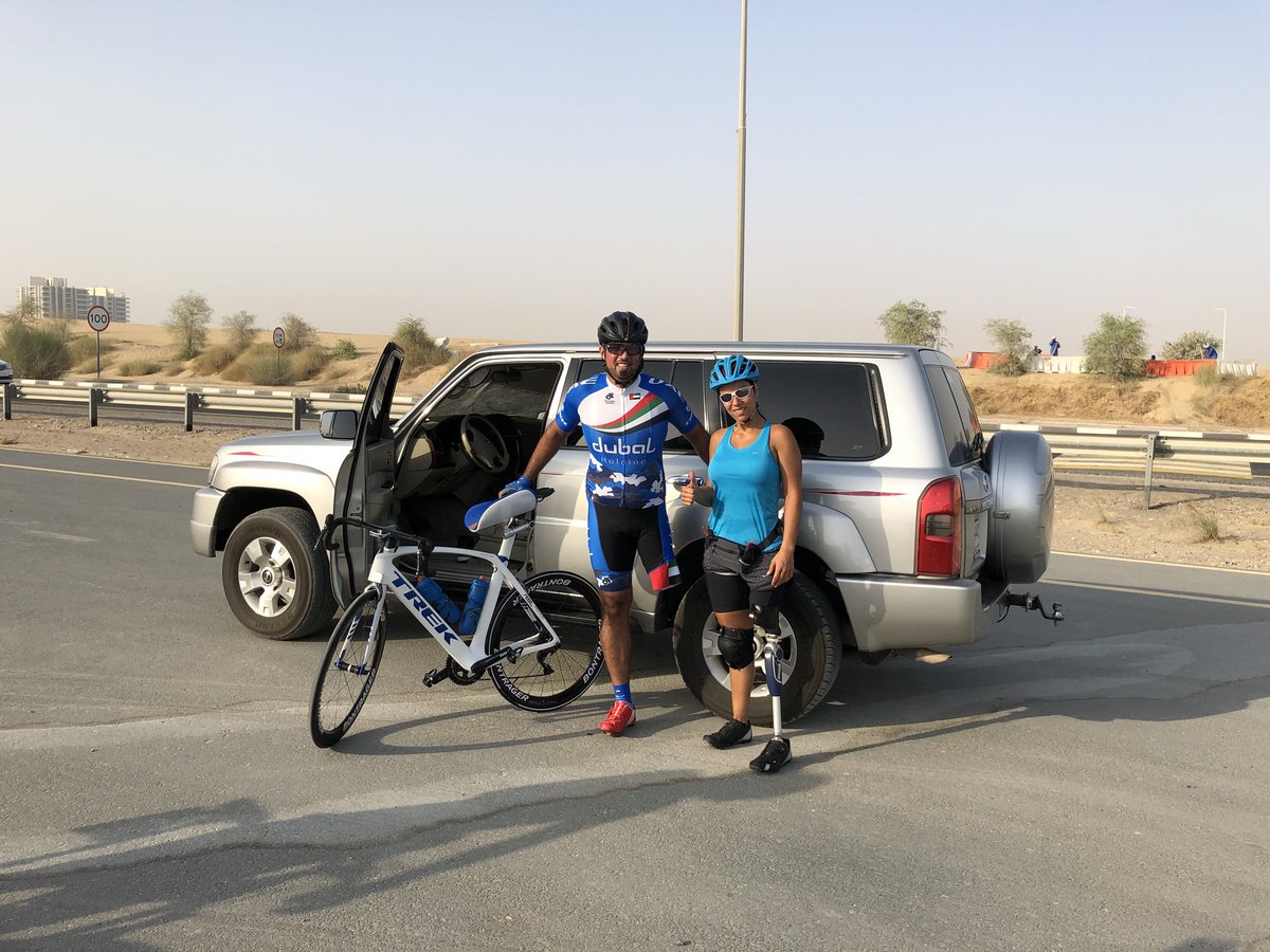 APYorkist's tweet photo. #inspirational This morning on the Al Qudra Cycle track here in #Dubai https://t.co/LCJCY1yRcX