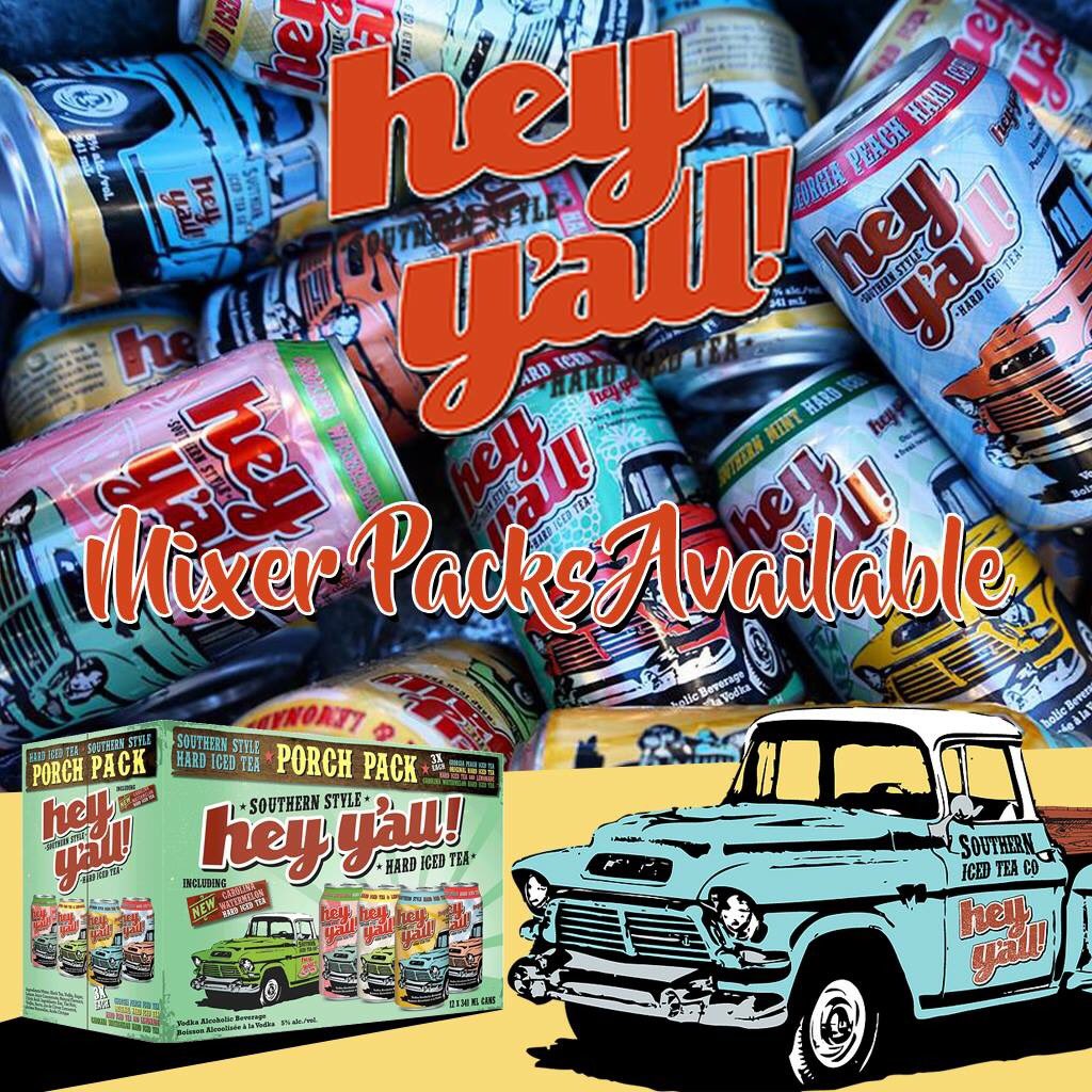 Down south they know how to keep cool! Beat the heat the summer with a mixer packs from Hey Y'all.

#BeatTheHeat #SouthernIceTea #Heyyall #MixerPacks