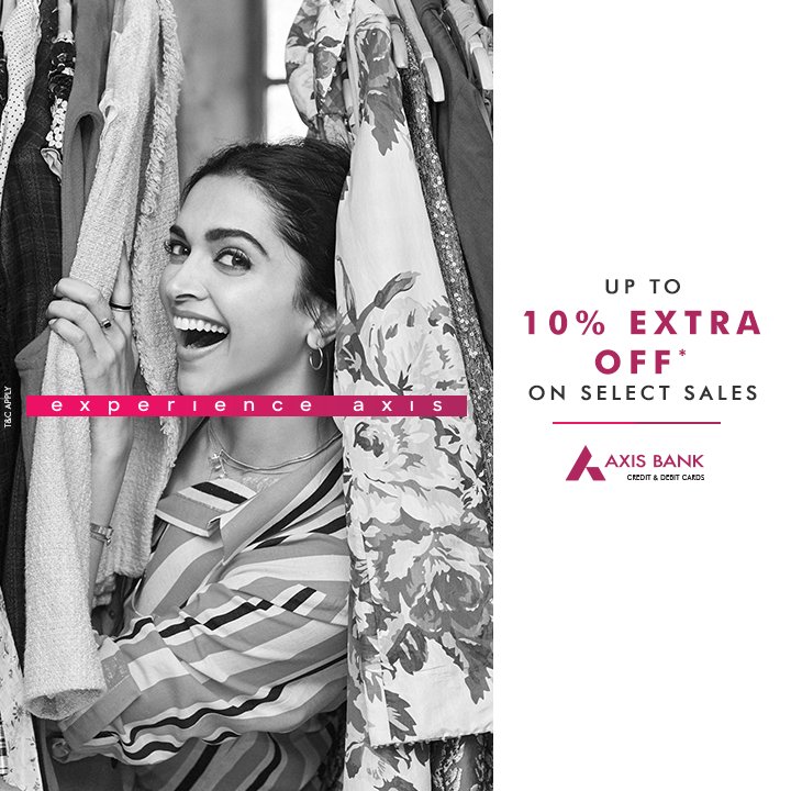 Axis Bank On Twitter Get Up To 10 Off At Select Ongoing Sales