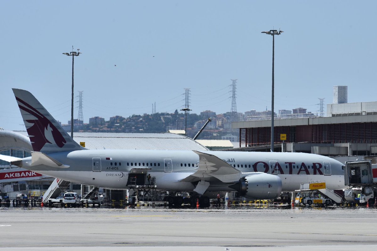 MY_Airports's tweet photo. Qatar Airways have utilised its B787-8 Dreamliner in one of its existing 3x daily frequency between Doha and Istanbul Sabiha Gökçen starting 1st July until 27th October 2018. https://t.co/Ki2btWOYlA