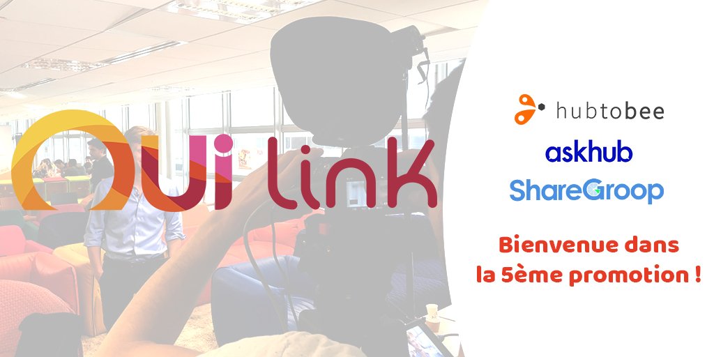 Aujourd'hui nous avons le plaisir d'accueillir la 5⃣ ème promotion de #startups 
dans notre accélérateur #OUILink. 
Bienvenue à <a href="/AskHub_io/">AskHub</a> <a href="/hubtobee/">hubtobee</a> @sharegroop dans cette aventure. 👏 ➡️ ouitalk.oui.sncf/posts/oui-sncf…