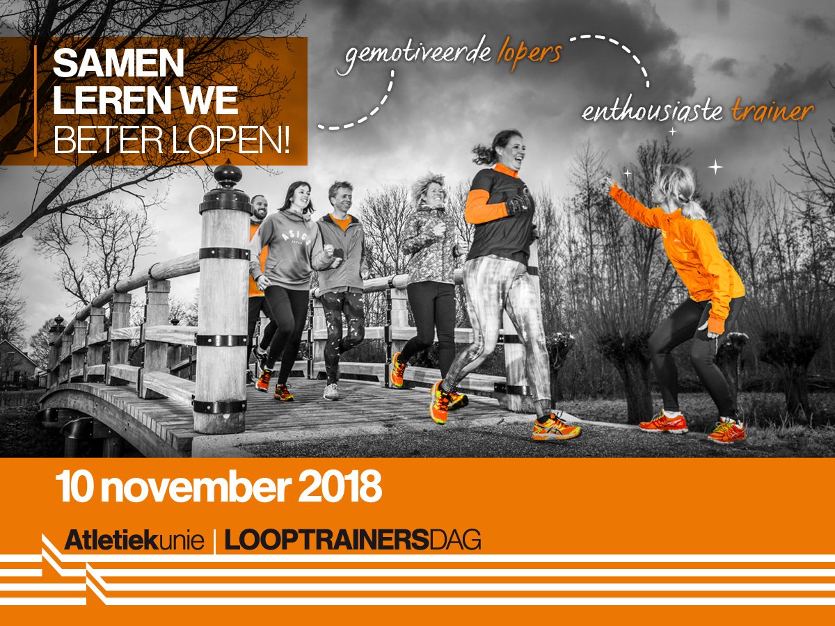 Atletiekunie's tweet photo. Save the date! Op zaterdag 10 november a.s. vindt de Looptrainersdag plaats #OpPapendal. Een interactieve, leerzame dag speciaal voor jou en alle andere looptrainers met passie voor hun vak! https://t.co/HD2mfs5EqZ