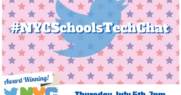 M1BITS's tweet image. #NYCSchoolsTechChat: #ISTE19 - Thursday at 7 p.m. EST dlvr.it/QZJM9J