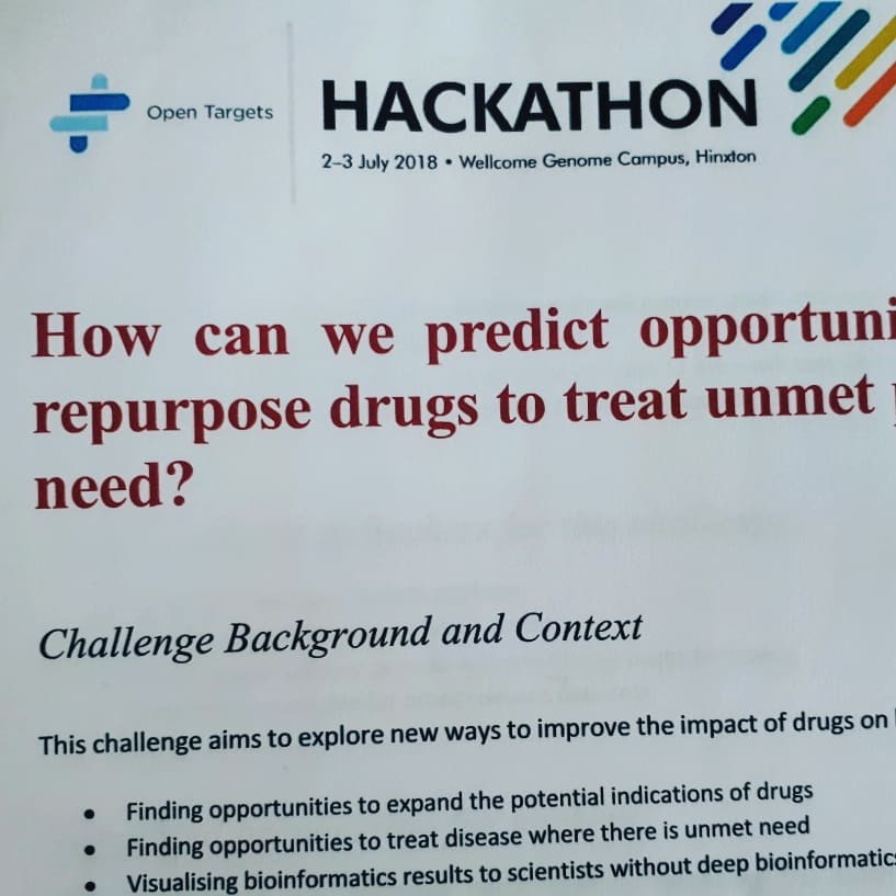 NinaKnight8's tweet photo. @findacure_fdn @RareRevolutionM @camraredisease Phil and @NinaKnight8 are @ the Wellcome Genome Campus for a Hackathon representing our daughter Lily and @acrodysostosis #support and #research. Great Event!  xx https://t.co/VURSfo8aF9