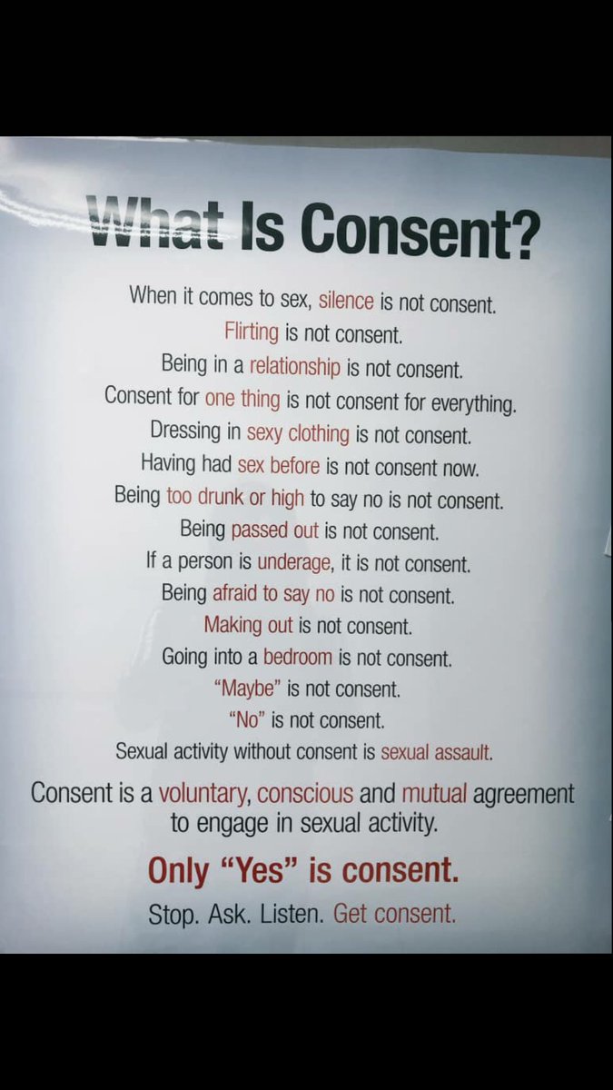 becomingteri's tweet image. Fof those who don't understand what consent is. Take note