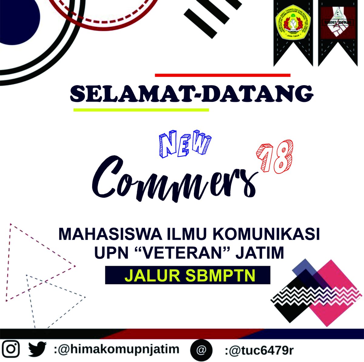 [CONGRATULATIONS COMMERS!!]
.
Untuk CAMABA IKOM 2018 yang sudah diterima bisa langsung menghubungi oa himakom di : @tuc6497r
Dengan menulis format : NAMA_NOHP_(ID LINE)
(Lalu kirim bukti screen capture hasil SBMPTN)
#KABINETREVOLUSI
#SALAMREVOLUSI
#HIMAKOM2018