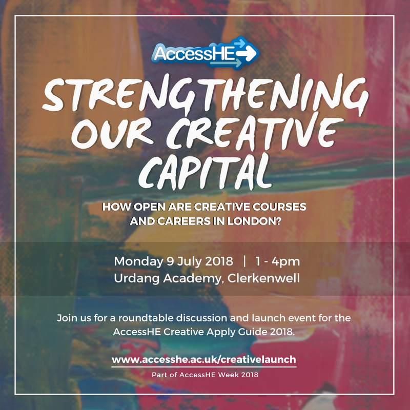 AccessHE's tweet photo. We are really looking forward to the launch of the @AccessHECreativ Apply Guide at our #CreativeCapital event next Monday as part of #AccessHEWeek2018 - Further details: https://t.co/3HgWg2Ebu1 https://t.co/OYzoI3U29y