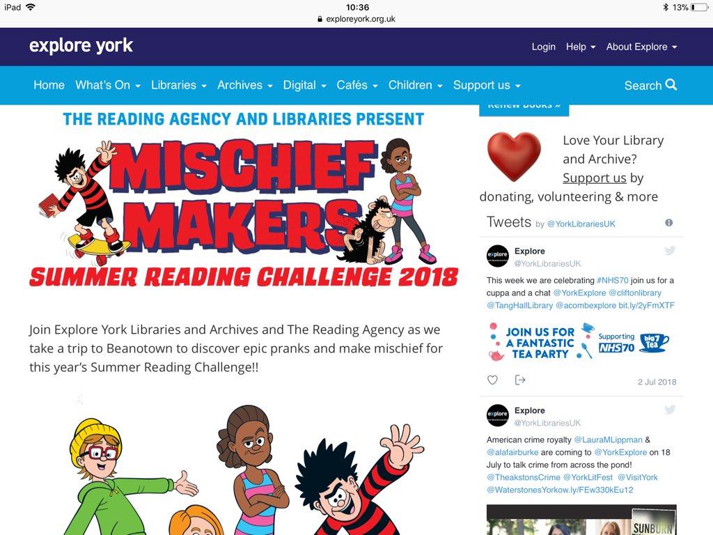 RMPoppletonRoad's tweet photo. Something to keep you busy in summer...the @YorkLibrariesUK summer reading challenge. We really enjoyed hearing about the mischief maker theme in assembly and can’t wait to start our six books and get those prizes! #readingfun https://t.co/BCHsOs4xzq