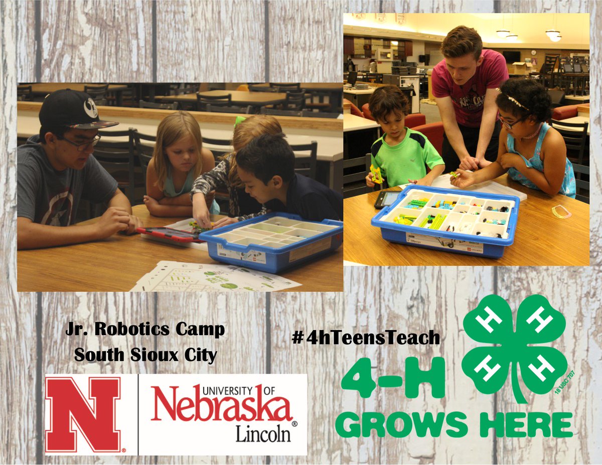 angelaabts's tweet photo. Highlights from Jr. Robot Camp held at in SSC last week.  @ssctech @Nebraska4H @NEEXT4HDIXON @NEDakota4HExt #4hteensteach #4hgrowshere https://t.co/gHJcUv3Spw