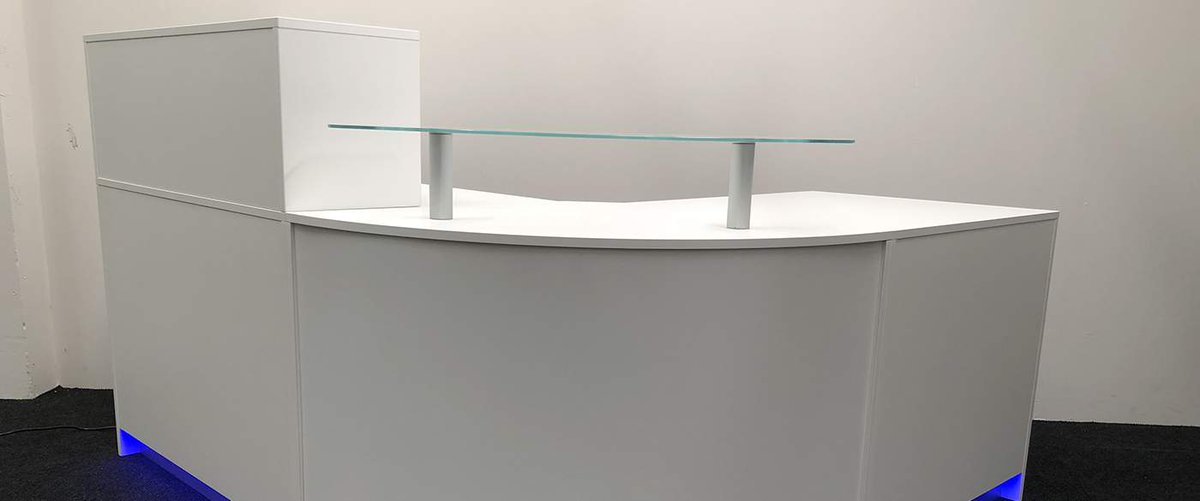 Curved White Reception Desk tinyurl.com/ybpo7493