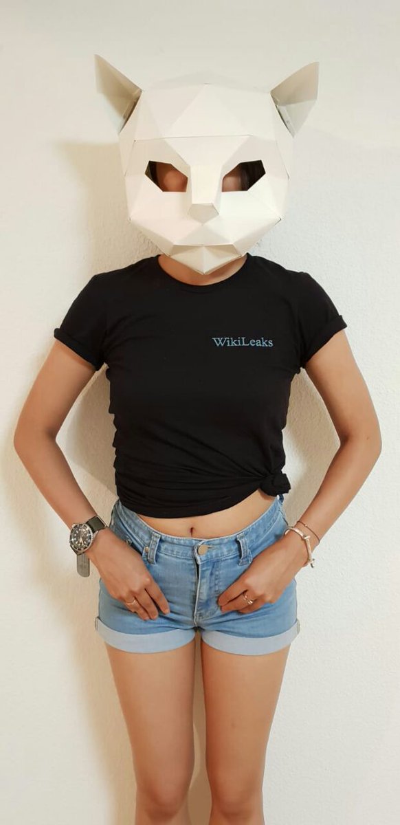 KatTheKatMeow's tweet photo. Fight on, @JulianAssange @wikileaks 🔥
#ReconnectJulian #FreeAssange  #EmbassyCat
@EmbassyCat @WLArtForce @AssangeMrs
⚡️Proudly wearing #WikiLeaks fine cotton tee from @WikiLeaksShop https://t.co/11FJjtIWOc