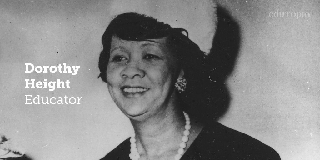 'You never teach a subject, you always teach a child. You teach children in a way that they will learn, and then things will fall in place for them.' —Dorothy Height, Educator