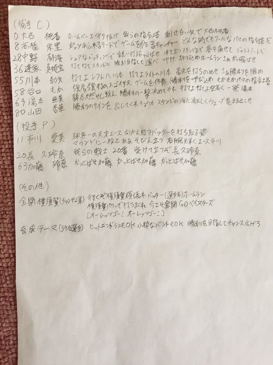 Jose ケブ ハマの勝負師兼ろくでなし 鍵垢にしてない黒舌野郎 お待たせしました ほぼ半年ぶりに ほぼakb48のメンバーで応援歌作った奴の最新バージョンです 横浜ベイスターズ Akbメンバーで1軍2軍を作ったった 流用曲 初めての2軍応援歌作成