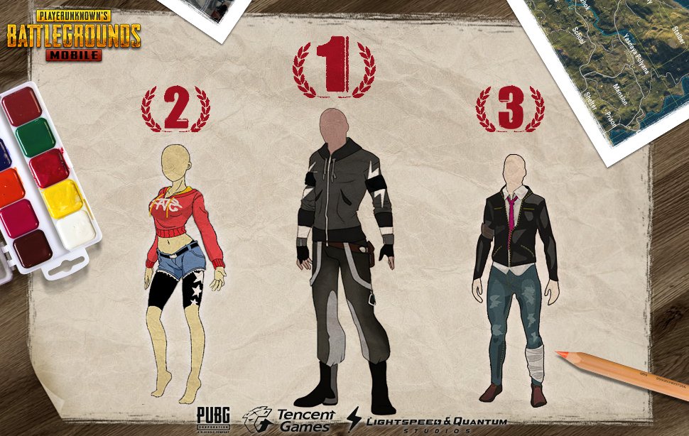 Pubg Mob!   ile On Twitter Huge Congrats To The Top 3 Outfit Design - these stylish clothing will be made available in game at a later date and of course the winners will get first dibs thank you to the 700 people who