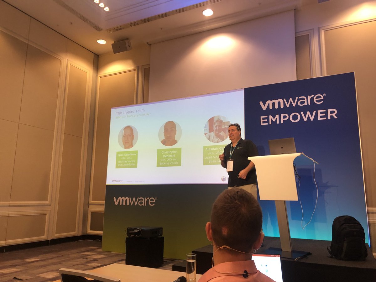 DylanLange1's tweet photo. Awesome “mini” VMware SDDC Livefire session at VMware Empower Vienna #SDDC #VMwareEMPOWER https://t.co/ZRHUwhySoW