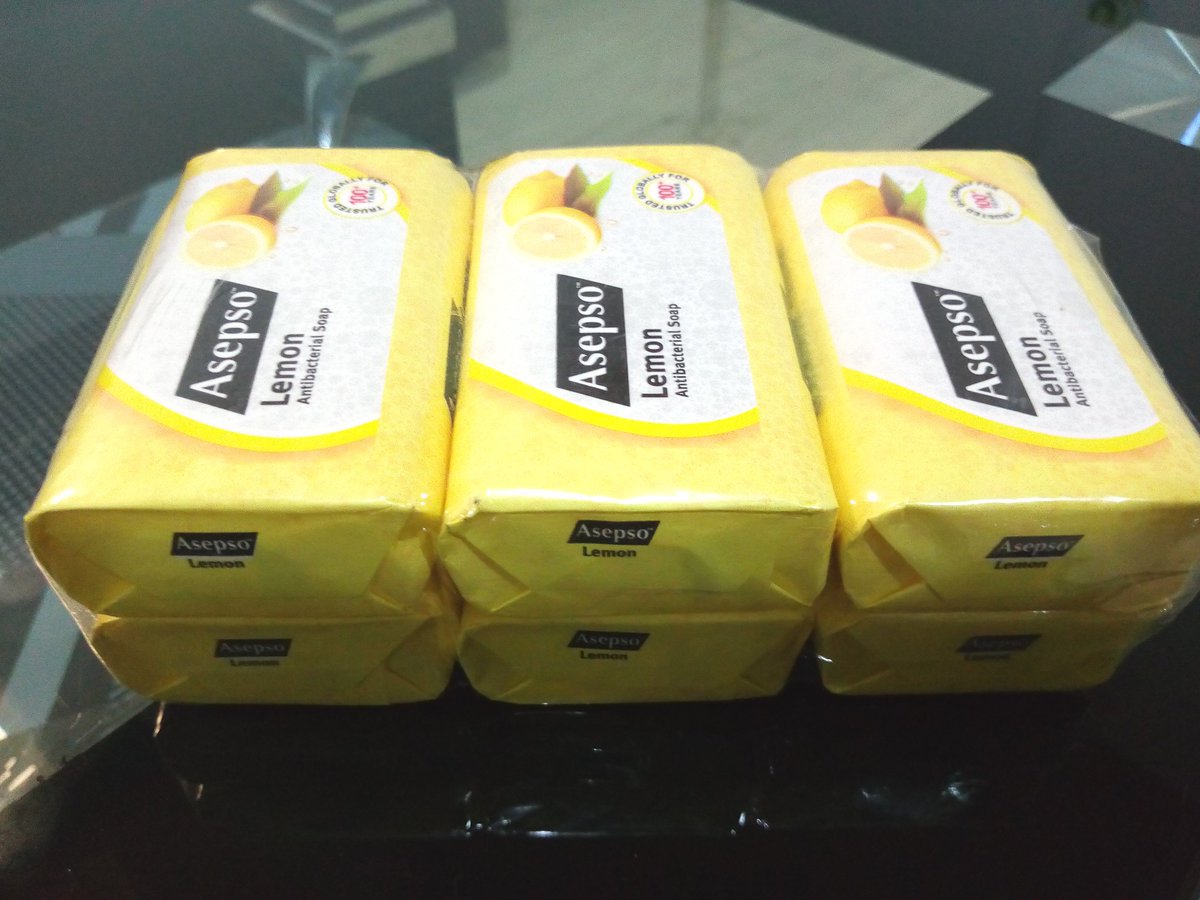 AsepsoNig's tweet photo. With #Asepso soap, you are guaranteed to feel revitalized, fresh and clean with every use.
#lemon #herbal #coolice #Asepsocares #invigoratingfeel #antibacterialsoap #morningruns #WhatsUpLagos #terrifictuesday https://t.co/rvl3WaRmXz