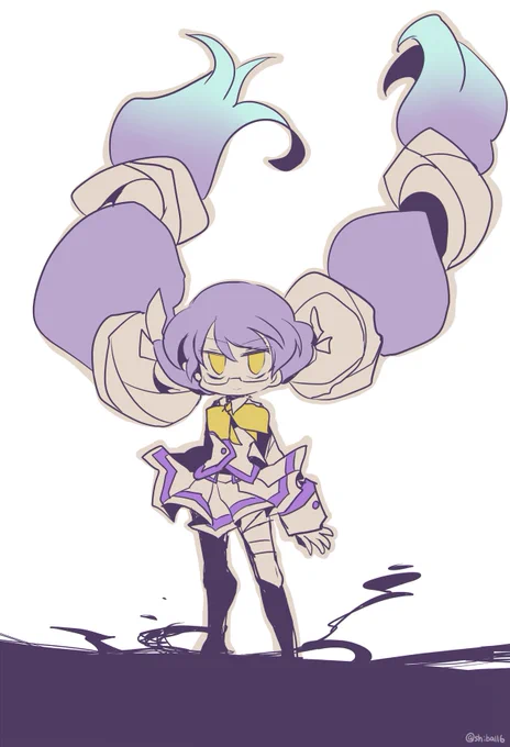 髪巻き上げのほたん #コンパス #コンパスお絵描き 