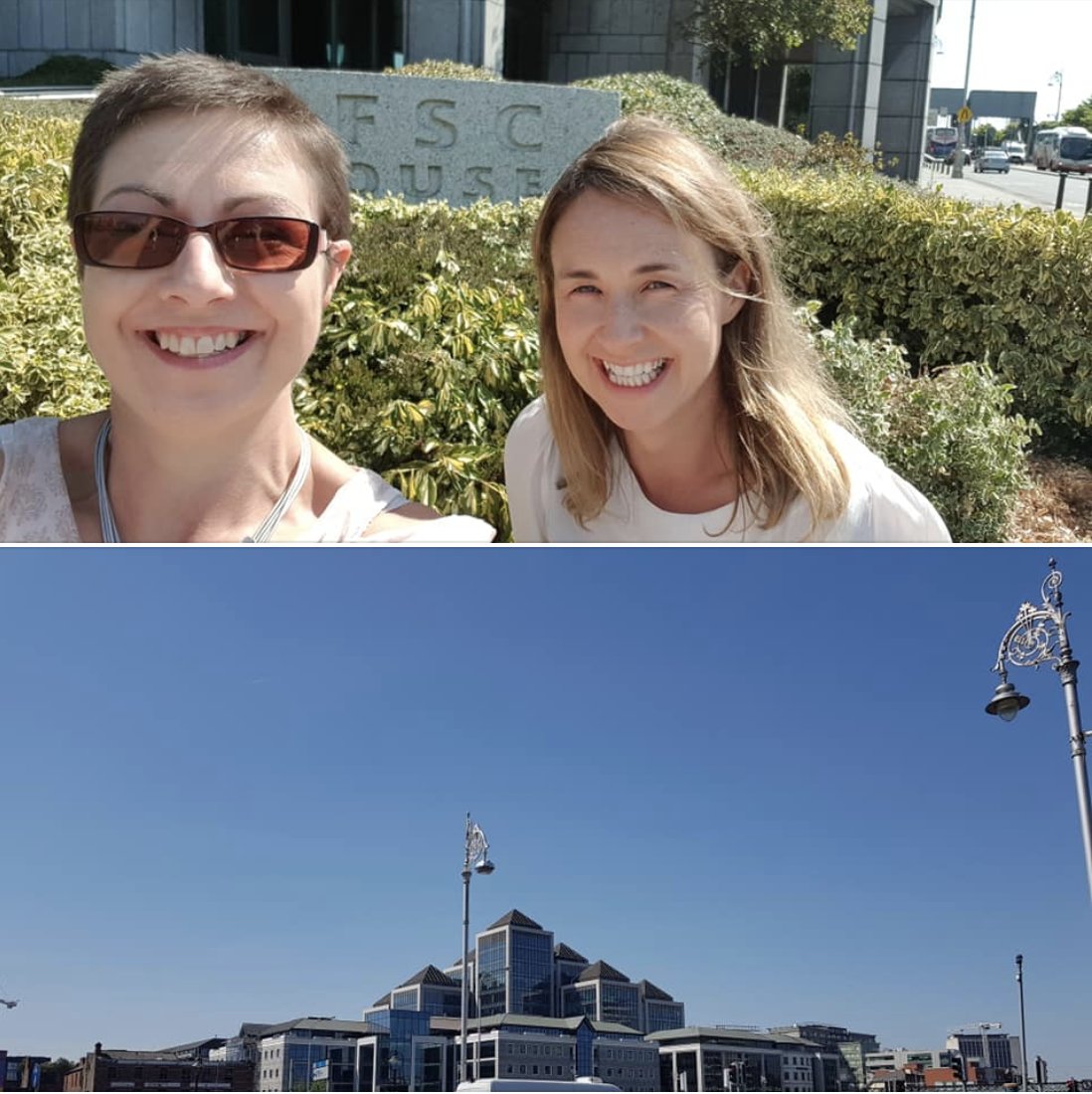 Not even the unprecedented heatwave stops @EQI_DCU researchers carrying out their work. @drbsweetman & Denise Frier spent the day interviewing stakeholders for the @NUIMerrionSq Uversity project.