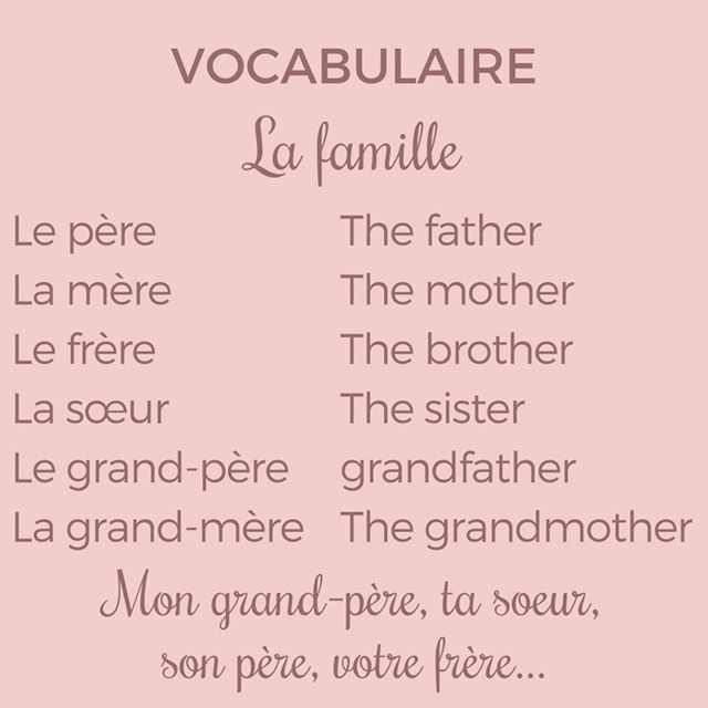 selfrench's tweet photo. Un peu de vocabulaire ! 
Découvrez les membres de la famille https://t.co/QvgGdHto5i https://t.co/AgF1PMD41y
