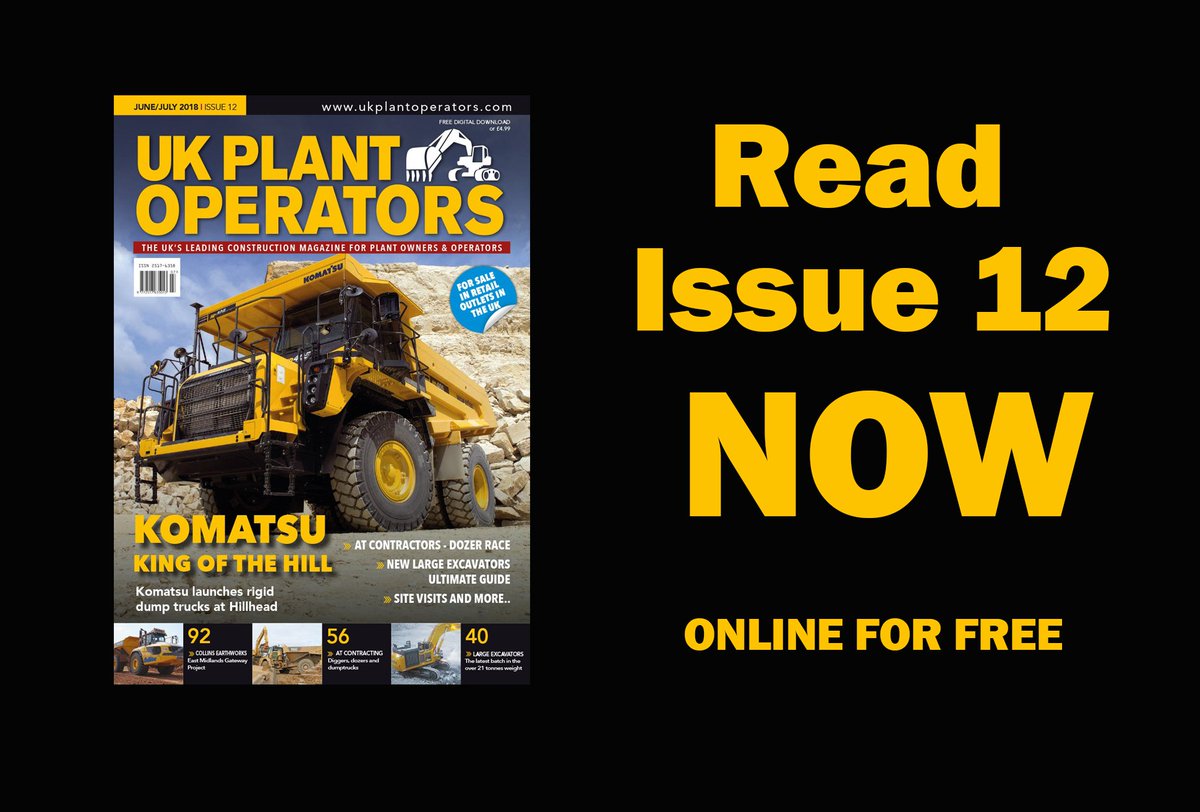 Read our jam packed issue 12 of the UK Plant Operators Magazine online for FREE!! wit special features from @MarubeniKomatsu  @Flanneryplant  <a href="/lynchplant/">L Lynch Plant Hire & Haulage</a> <a href="/FinningNews/">FinningNews</a> @thomasplanthire <a href="/wringdemo/">Wring Group Demolition</a> <a href="/JCBallsSons/">J C Balls & Sons Ltd</a> <a href="/LiebherrHR_GB/">LiebherrHR_GB</a> <a href="/ContractPlant/">Contract Plant</a> 

ukplantoperators.com/junejuly18/