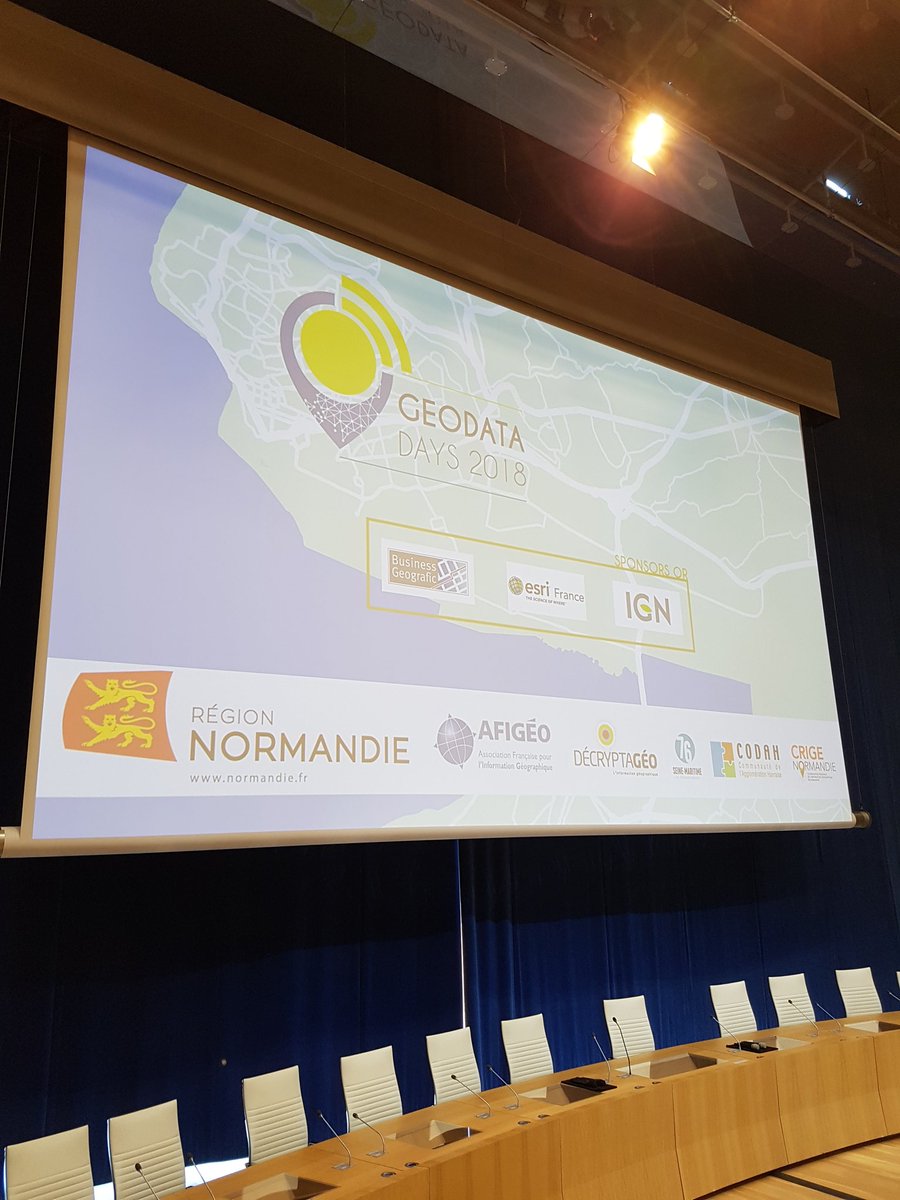 IGNFrance's tweet photo. Les #GeoDataDays commencent aujourd'hui au Havre ! 2 jours pour faire le point sur l'information #géographique et ses enjeux. @IGNFrance partenaire https://t.co/dvpHKECoNa