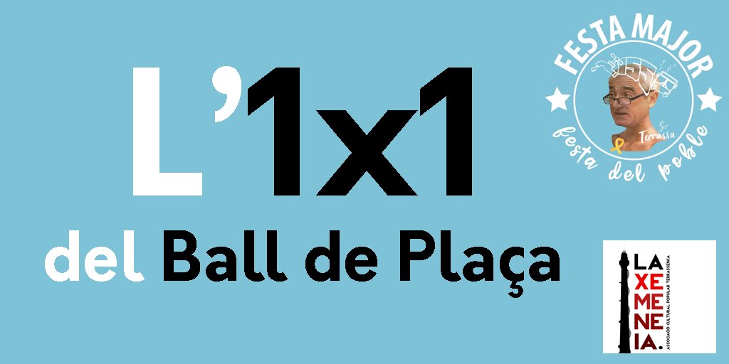PREPARADES??? Comença, un any més, el nostre #1x1BallDePlaça! #Terrassa #FMTerrassa