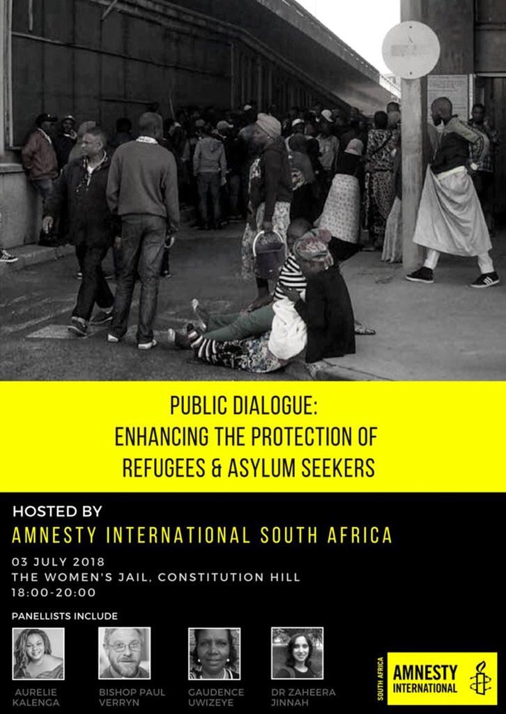 mienkesteytler's tweet photo. Tonight! Join us! #WithRefugees #RefugeeRights #MyNameIsNotRefugee #OpenTheRRO #AmnestyAction #HumanRights #SouthAfrica https://t.co/gtoahErlHQ