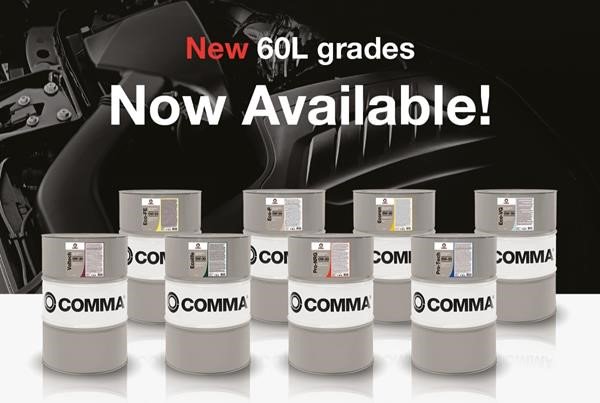 All new 60L Performance Motor Oil barrels optimise stock and parc coverage. Head to the Comma website to find out more: commaoil.com