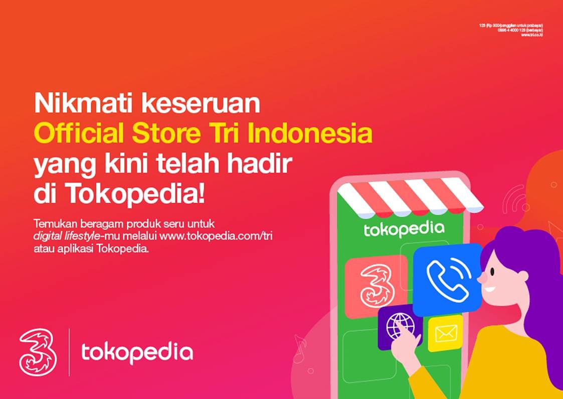 Halo! Official Store Tri Indonesia kini telah hadir di Tokopedia.
.
Temukan beragam produk seru buat digital lifestyle-mu melalui tokopedia.com/Tri atau melalui aplikasi Tokopedia.

.
#tri #triindonesia #tokopedia #sayangitutri