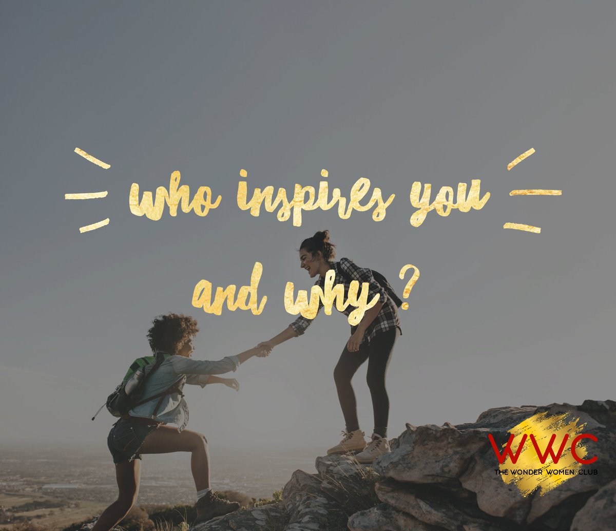 W0nderW0menClub's tweet photo. We all have a someone whom we look up to, admire, a role model. Inspiration comes in many forms. Who has inspired you & why?
#wwc #bossbabes #successtribe #inspire #wonderwomenclub https://t.co/cl73eQCW3t