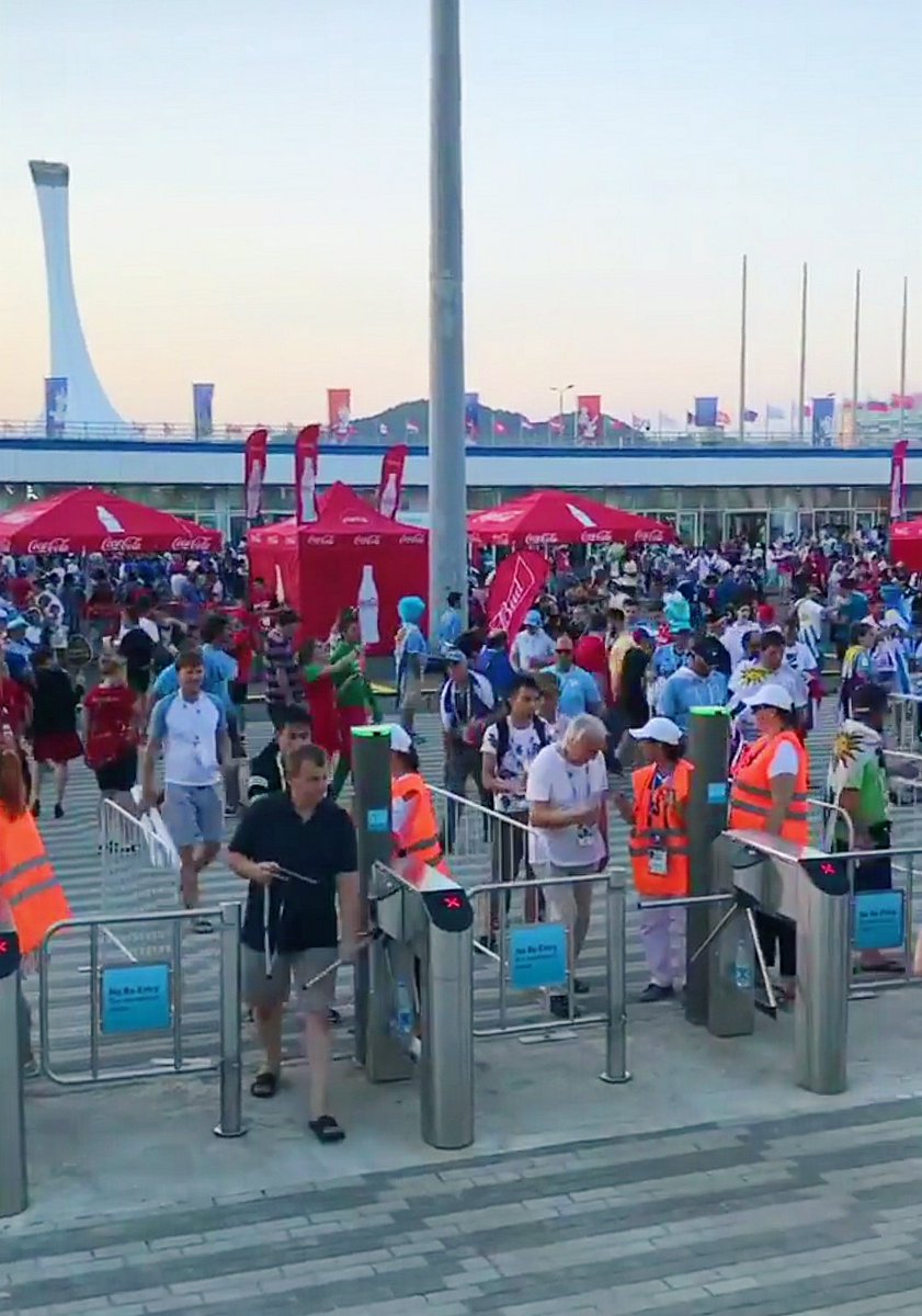 Congratulations🎉 to Russian team and fans 🇷🇺🇷🇺🇷🇺!!!⠀
Moving further to quarter finals🙌⠀
1/4 will take place in Sochi 🌅 
where #Oxgard turnstiles and swing gates are ready to meet everyone at next #WorldCup match🏆 #turnstiles #accesscontrol #security #fifa18 #fisht
