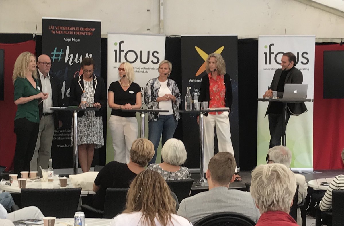 Nu har vi dragit igång - Utbildning på vetenskaplig grund - Hur vet vi det? @Ifous1  #IfousAlmedalen #Hurvetdudet