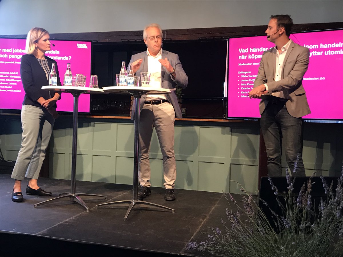 ”Industrins andel av ekonomin har minskat lika mycket i flera länder. Inte bara i Sverige” <a href="/MKinnwall/">Mats Kinnwall</a> #svpol #almedalen <a href="/SvenskHandel/">Svensk Handel</a>