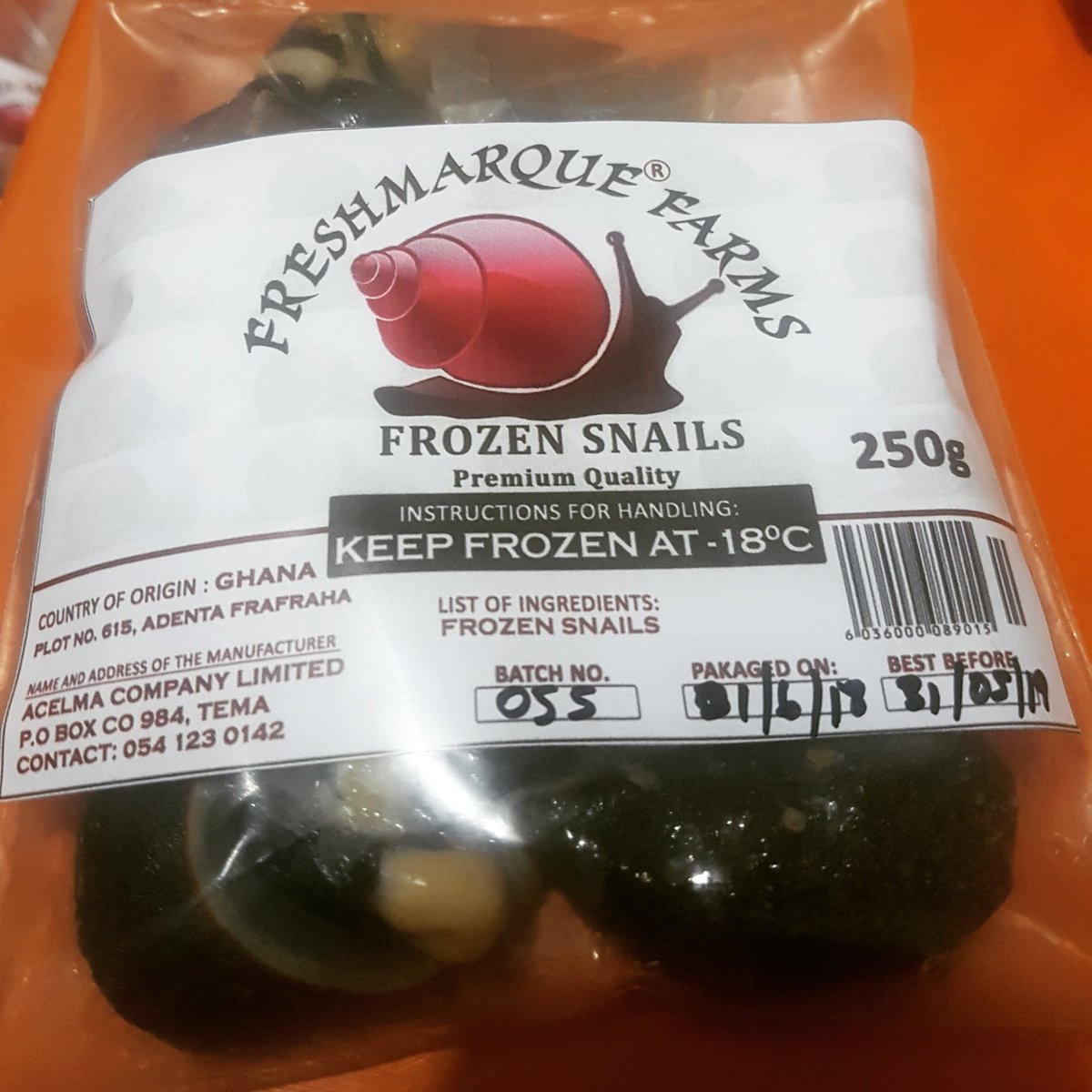FreshmarqueFarm's tweet photo. Buy FDA certified #packagedsnails from @FreshmarqueFarm.This is how we ensure that we are moving forward #CitiCBS,#CitiNewsroom,@benkoku
@MarketExpressGH,@jaarno_ghana ,@eDwaaso https://t.co/rG63xDSPIK