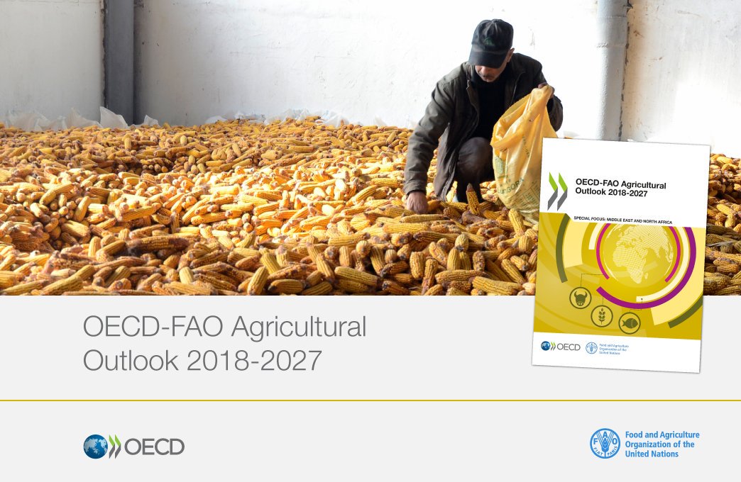 Global agricultural production reached record levels in 2017 for most cereals, meats, dairy products and fish, says new report just out from <a href="/FAO/">Food and Agriculture Organization</a> and <a href="/OECD/">OECD ➡️ Better Policies for Better Lives</a> 👉 bit.ly/2tP6S9c #AgOutlook