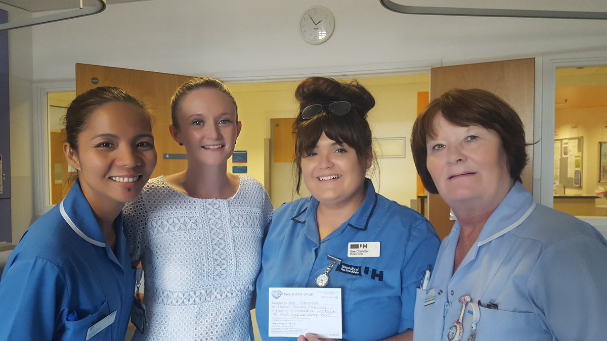 sm4631970's tweet photo. A terrific ticket-Well done gee for your new innovation for hand hygeine on amber wards @clairemac1979 @kmtwomey_kate @geechandler https://t.co/NSxGiWP1XF