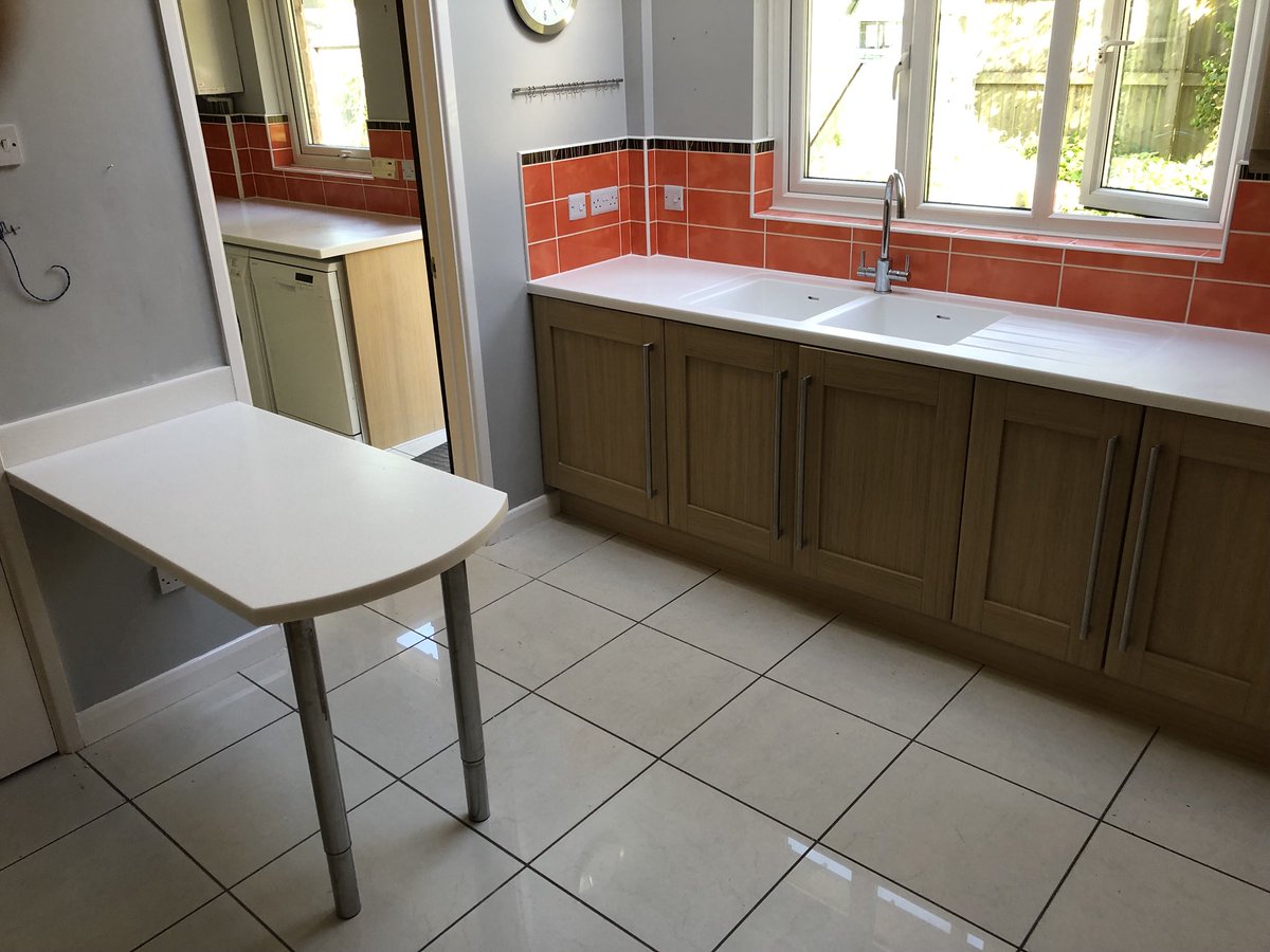 This worktop replacement was carried out yesterday by our team in Sheffield. 
The old laminate tops removed and replaced with stunning Tristone Frost Land.
A worktop replacement is the ideal cost-effective way to transform your kitchen!
#madeinsheffield #tristone