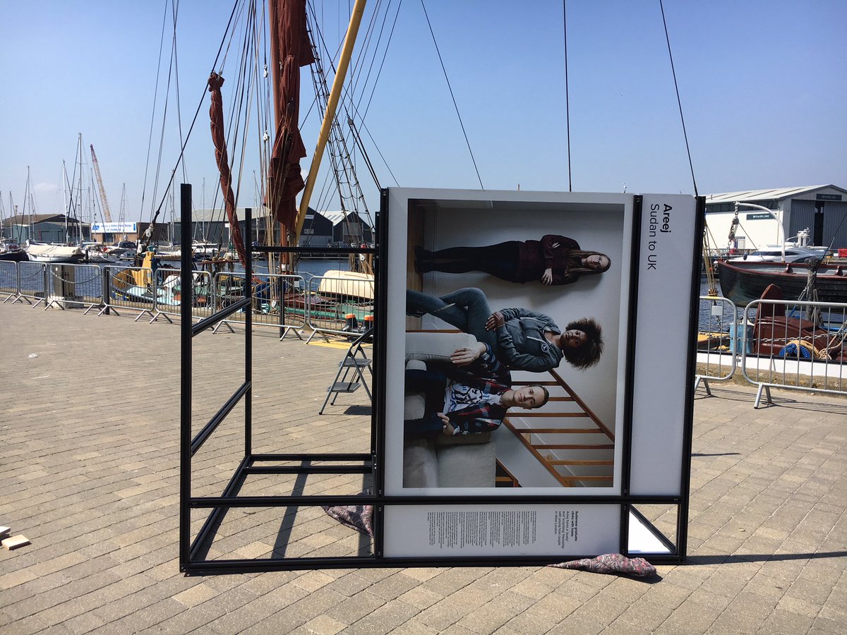 2/2 and <a href="/aubrey_wade/">Aubrey Wade</a>'s exhibition for UNHCR dismantled and ready to be shipped.