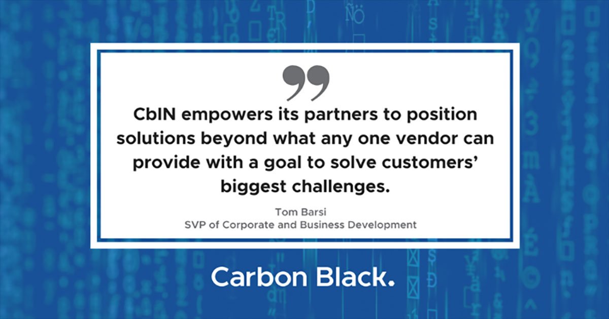 Carbon Black (@carbonb1ack) on Twitter photo 9 new partners have joined the Carbon Black Integration Network (CbIN) to deliver more comprehensive security solutions and more! ow.ly/VVTh30kMu4h
<a href="/Apeiron_DS_Inc/">Apeiron Data Systems</a>
<a href="/AxoniusInc/">Axonius</a>
<a href="/_CorrelationX_/">CorrelationX</a>
<a href="/CyberTrap_/">CyberTrap</a>
<a href="/expel_io/">Expel</a>
@KU_Avalon
<a href="/MinervaLabs/">Minerva Labs</a>
<a href="/ReversingLabs/">ReversingLabs</a>
<a href="/XipiterSec/">Senrio</a> 9 new partners have joined the Carbon Black Integration Network (CbIN) to deliver more comprehensive security solutions and more! ow.ly/VVTh30kMu4h
<a href="/Apeiron_DS_Inc/">Apeiron Data Systems</a>
<a href="/AxoniusInc/">Axonius</a>
<a href="/_CorrelationX_/">CorrelationX</a>
<a href="/CyberTrap_/">CyberTrap</a>
<a href="/expel_io/">Expel</a>
@KU_Avalon
<a href="/MinervaLabs/">Minerva Labs</a>
<a href="/ReversingLabs/">ReversingLabs</a>
<a href="/XipiterSec/">Senrio</a>