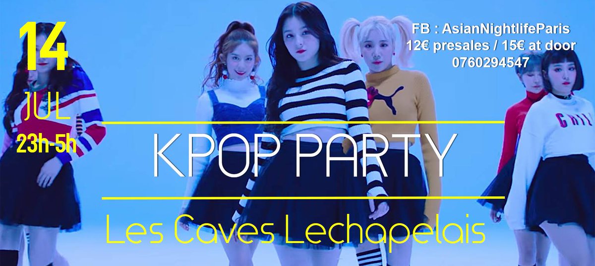 KPOP PARTY IN PARIS !
14 Juillet à Paris 
Tickets 12 € : collecte.io/votre-collecte…
EVENT : facebook.com/events/2105867…
#kpop #kpopparis #kpopparty #Korea