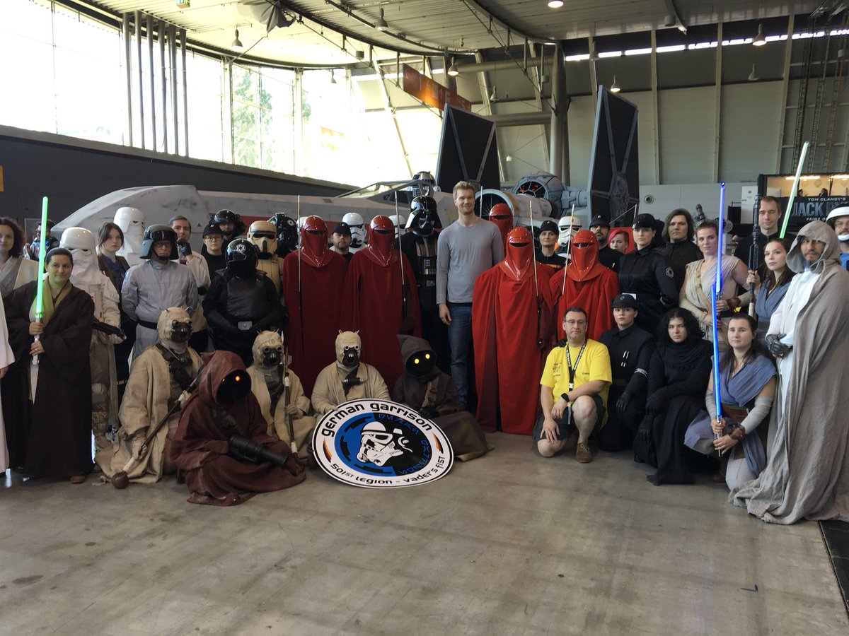 501stGG's tweet photo. Nice visit in front of the X-Wing @comiccongermany
Joonas Suotamo came around to say hallo!
@501stGG @501stLegion @JoonasSuotamo #projectx1 #wookiepower #Stuttgart #Messe https://t.co/US5IE4gvFt