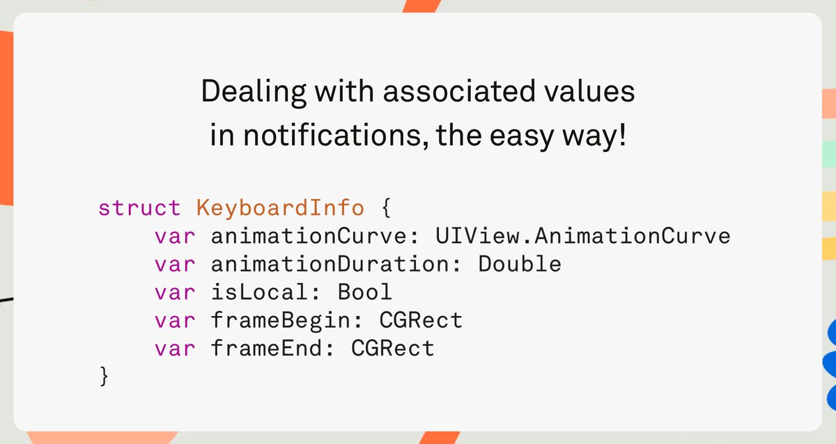 Swift Tip: Notifications 🛎

An easier way to work with notification payloads.

objc.io/blog/2018/07/0…